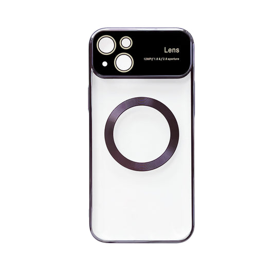 Apple iPhone 15 Case - Purple - Silicone MagSafe Back Cover with Camera Protection