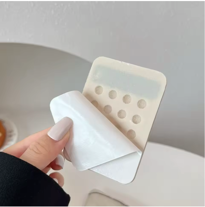 Casemania Siliconen Zuignap Sticker met Kickstand - Donker Blauw - 1 Stuk