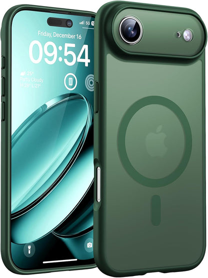 iPhone 17 Air Hoesje - Groen - Matte Armor MagSafe Back Cover
