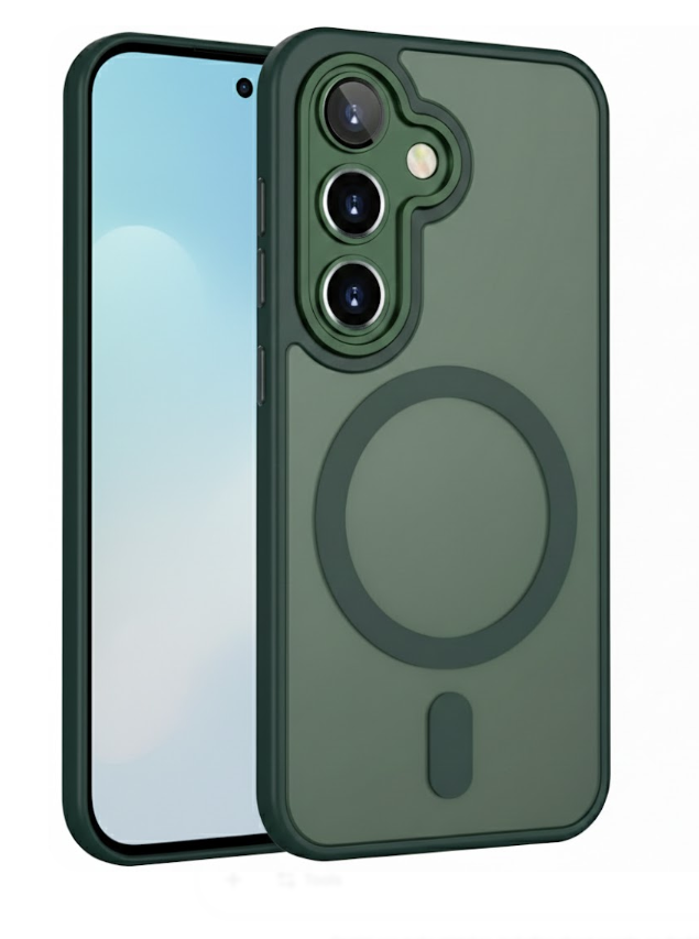 Samsung Galaxy A37 Hoesje - Groen - Matte Armor MagSafe Back Cover