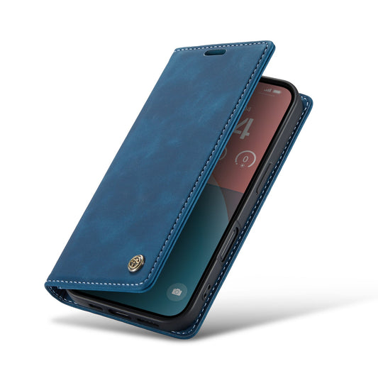 Apple iPhone 17 Pro Max Hülle - Navy Blue - Schlanke Klapphülle mit Kartenfach