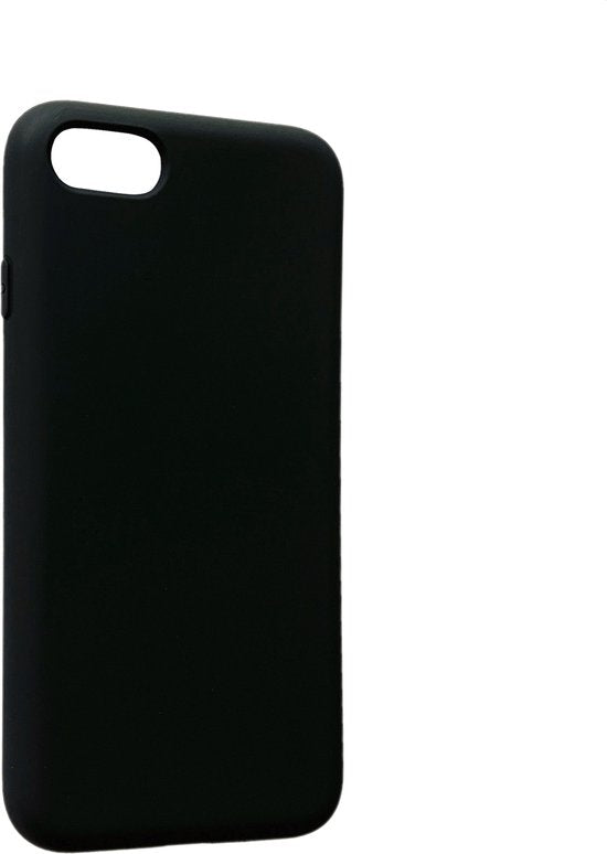 Apple iPhone SE (2020) Hoesje - Zwart - Matte Siliconen Back Cover