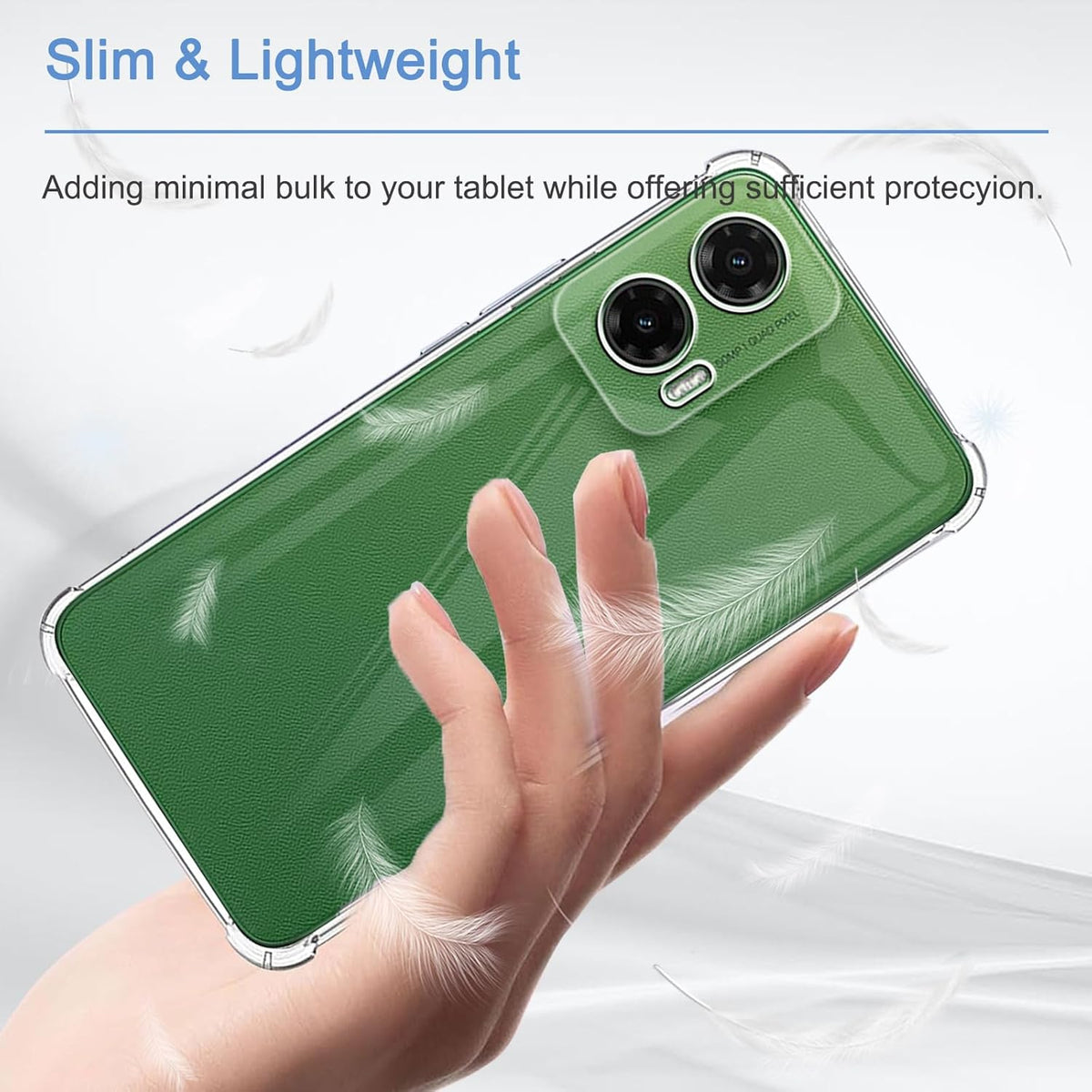 Motorola Moto G35 Case - Clear - Shockproof Back Cover