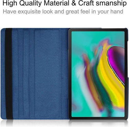 Samsung Galaxy Tab A7 Lite Tablet Case - Dark Blue - Rotating Folio Case