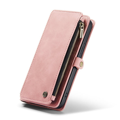 Apple iPhone 15 Plus Hoesje - Pale Pink - Luxe MagSafe Bookcase met Rits en Telefoonkoord