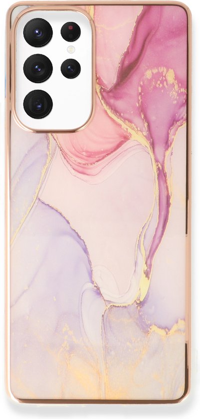 Coque Samsung Galaxy S24 Ultra - Nova - Étui arrière en silicone effet marbre