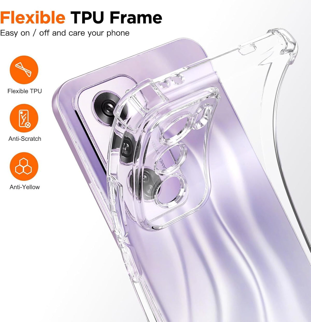 OPPO Reno12 Pro Hoesje - Transparant - Anti-Shock Back Cover