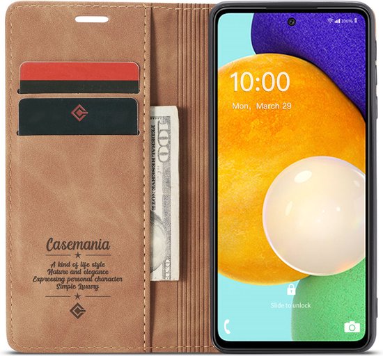 Samsung Galaxy A53 5G Hoesje - Sienna Brown - Dunne Bookcase