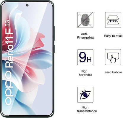 Oppo Reno 11F Panzerglas - Tempered Glass - 5 Stück