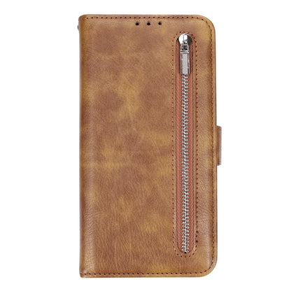 Samsung Galaxy S26 Plus Hoesje - Bruin - Luxe Bookcase met Rits