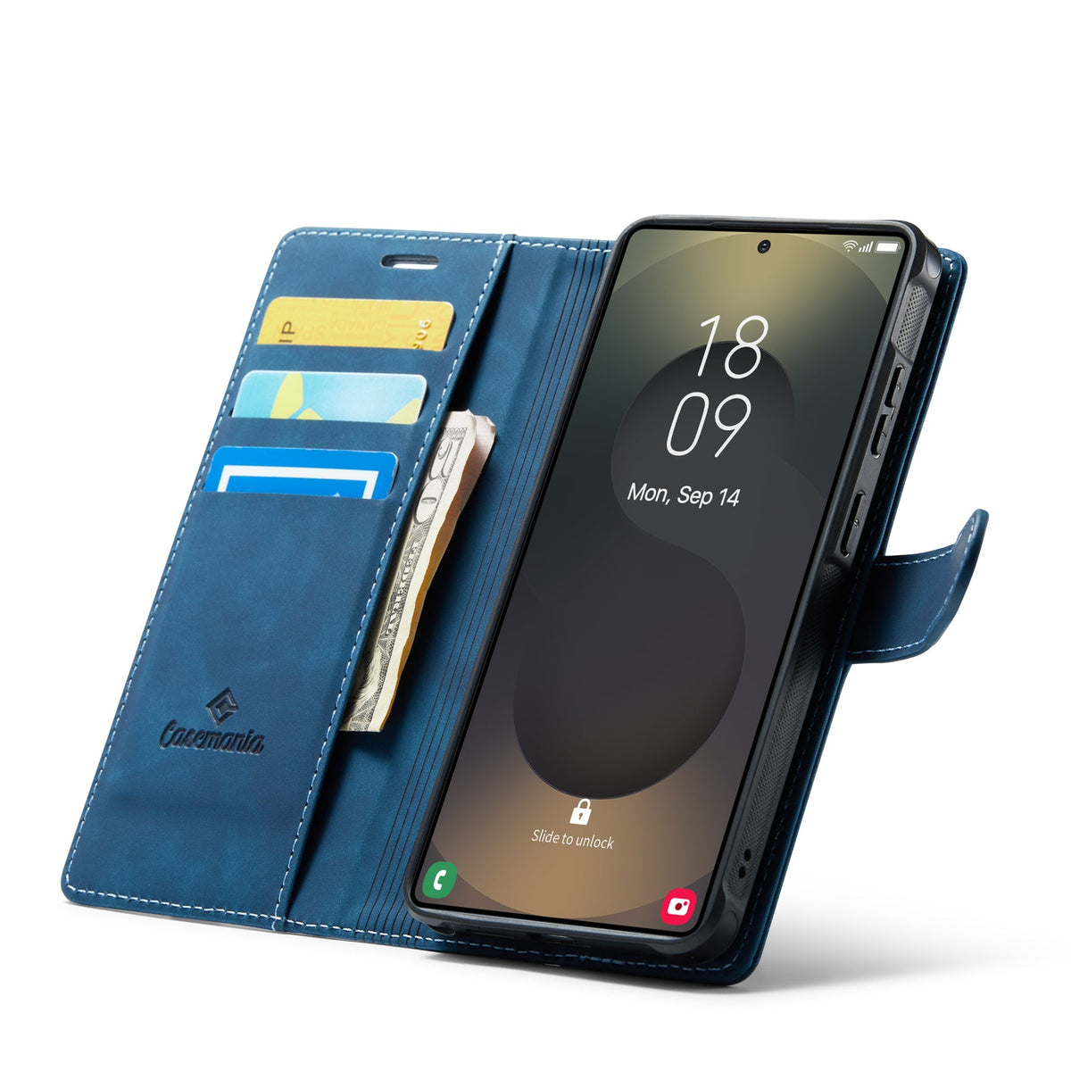 Samsung Galaxy S26 Ultra Hoesje - Navy Blue - 2 in 1 MagSafe Bookcase