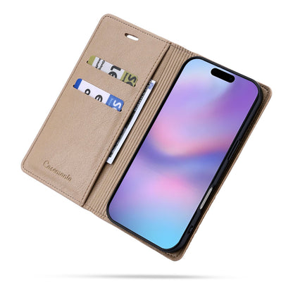 Apple iPhone 13 Hoesje - Soft Beige - Dunne Leather-look Back Cover