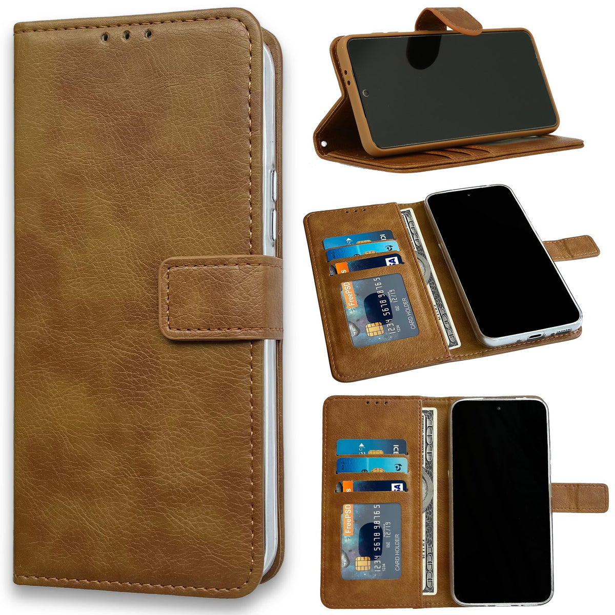 Apple iPhone 15 Pro Hoesje - Bruin - Bookcase