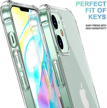 Apple iPhone 12 Mini Case - Clear - Shockproof Back Cover