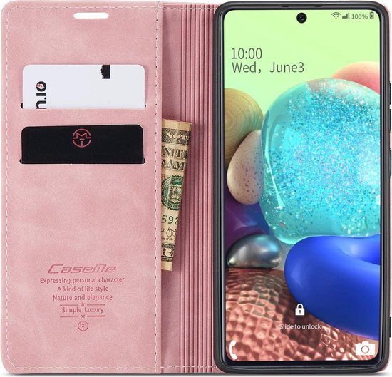 Samsung Galaxy Note20 Hülle - Pale Pink - Schlanke Klapphülle mit Kartenfach