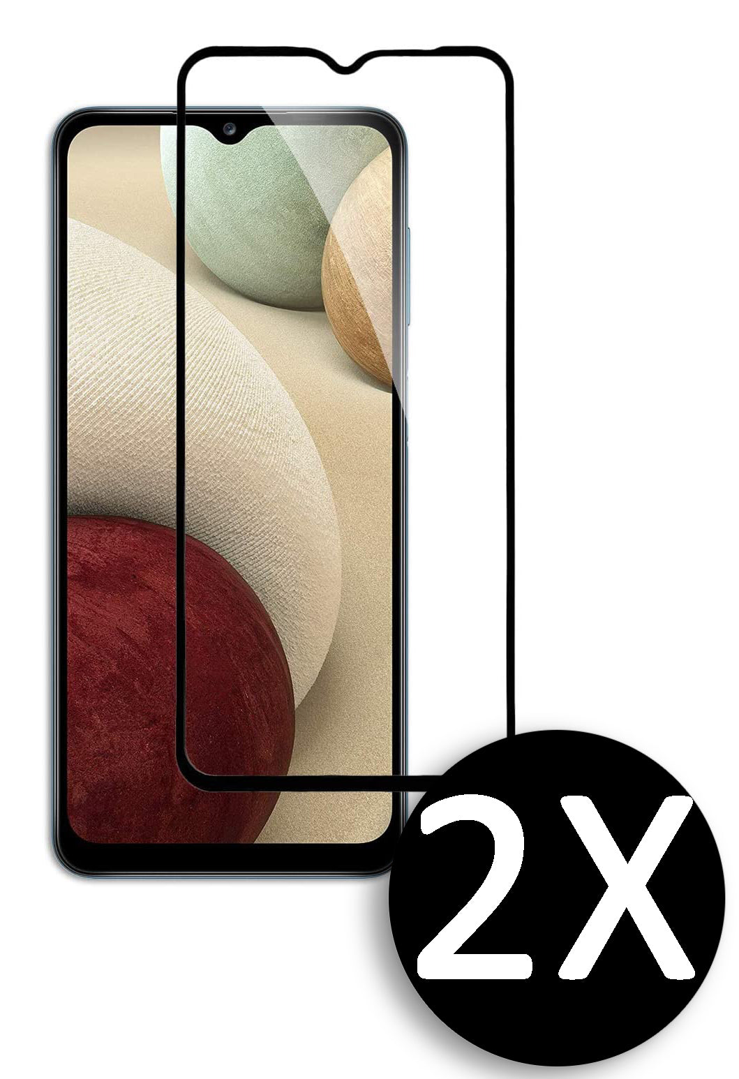 Samsung Galaxy A03 Screenprotector - Full Cover - 2 Stuks
