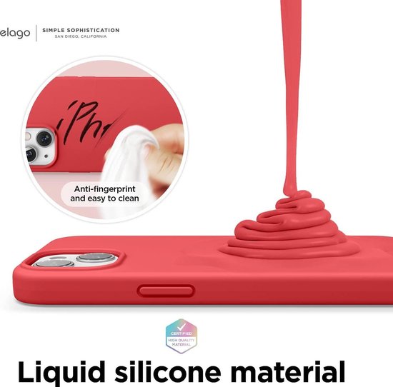 Apple iPhone 13 Mini Hülle - Rot - Silikon-Backcover