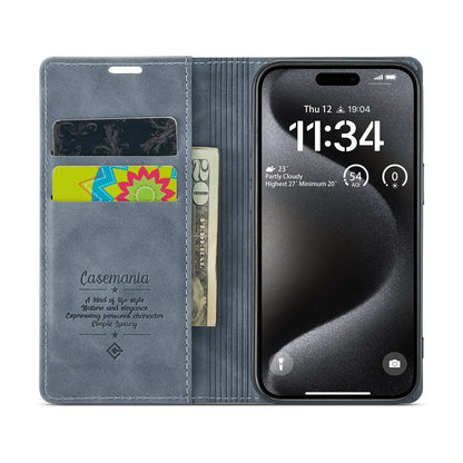 Apple iPhone 15 Plus Hoesje - Shadow Gray - Dunne Bookcase