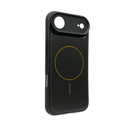 Apple iPhone Air Hoesje - Metallic Zwart - Matte Siliconen MagSafe Back Cover