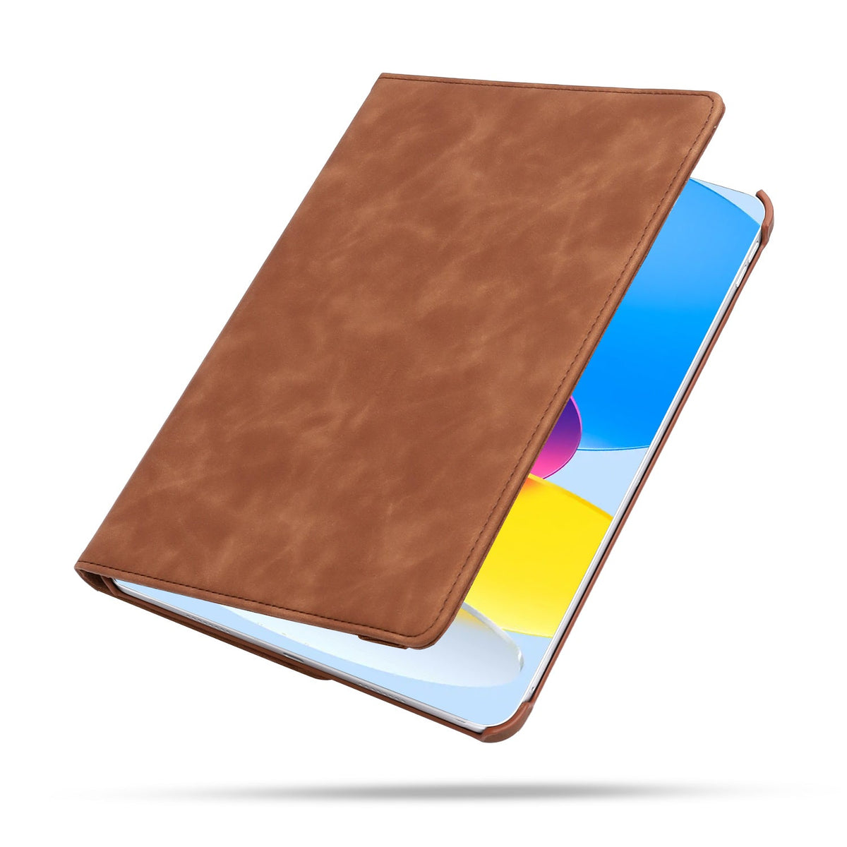 iPad A16 Tablethoes - Sienna Brown - Draaibare Bookcase