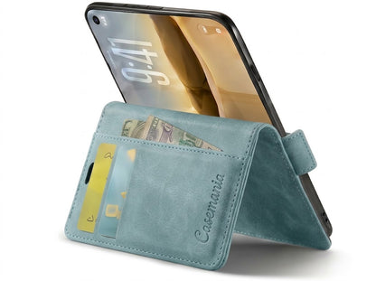 Apple iPhone Duo Hoesje - Aqua Blue - Dunne Bookcase