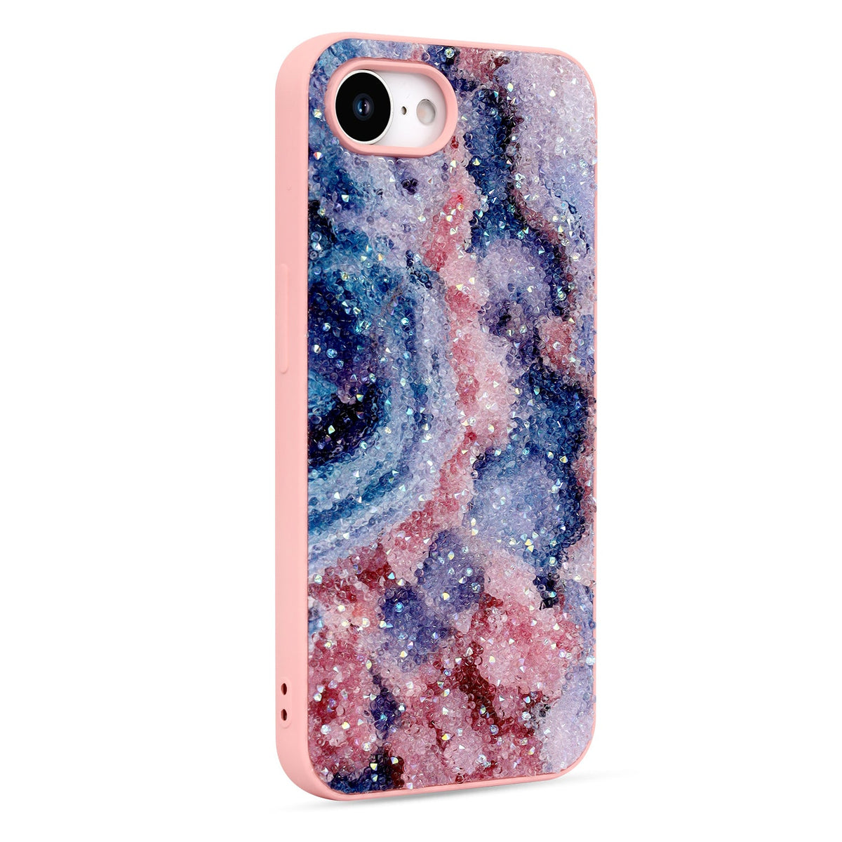 Apple iPhone 17e Hoesje - Nova - Marmer Diamant Glitter Back Cover