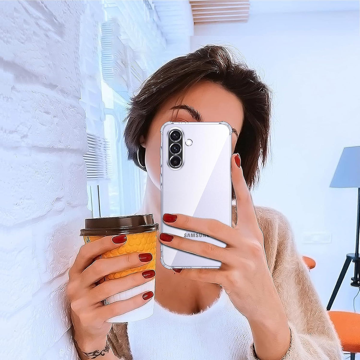 Samsung Galaxy A36 Case - Clear - Shockproof Back Cover