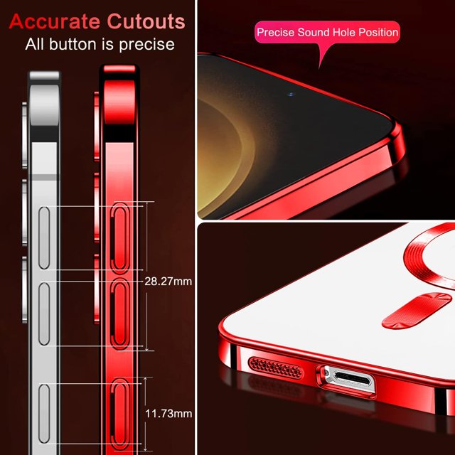Samsung Galaxy S24 Plus Hoesje - Rood - Siliconen MagSafe Back Cover