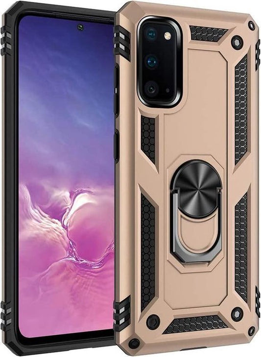 Coque Samsung Galaxy S20 - Or - Coque arrière Armor Béquille