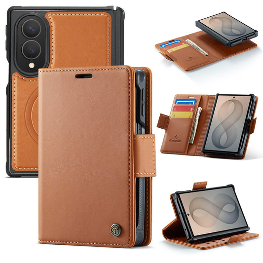 Samsung Galaxy Z Fold8 Case - Sienna Brown - 2-in-1 MagSafe Wallet Case