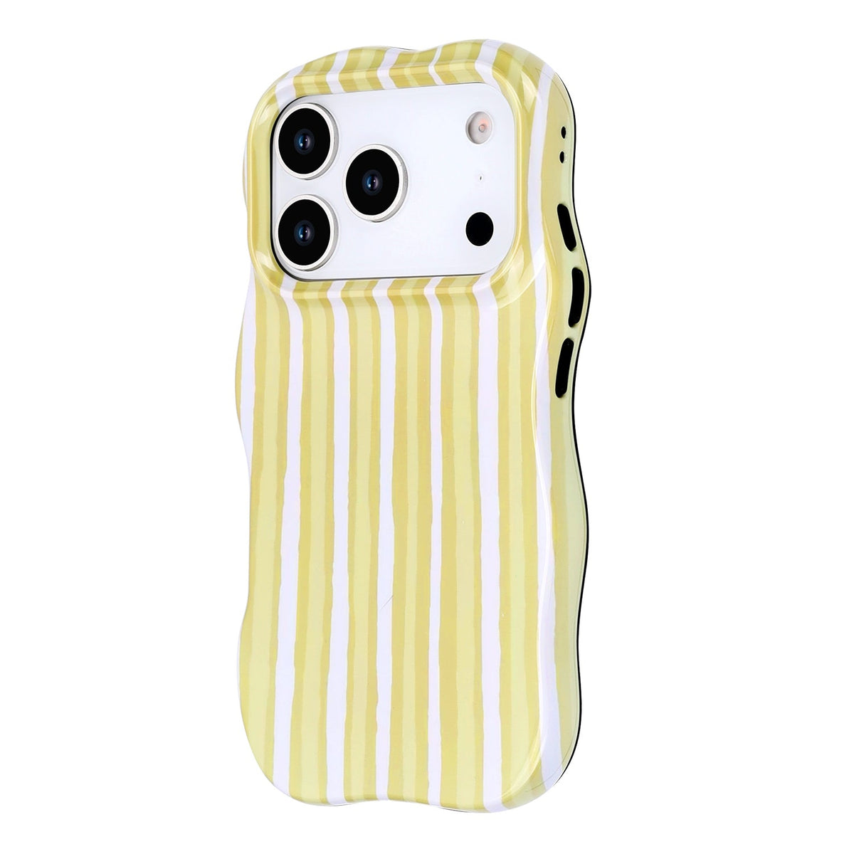 Apple iPhone 17 Pro Hoesje - Geel - Wave Edge Back Cover