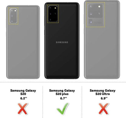 Samsung Galaxy S20 Plus Hoesje - Rood - Luxe Kunstlederen Portemonnee Bookcase