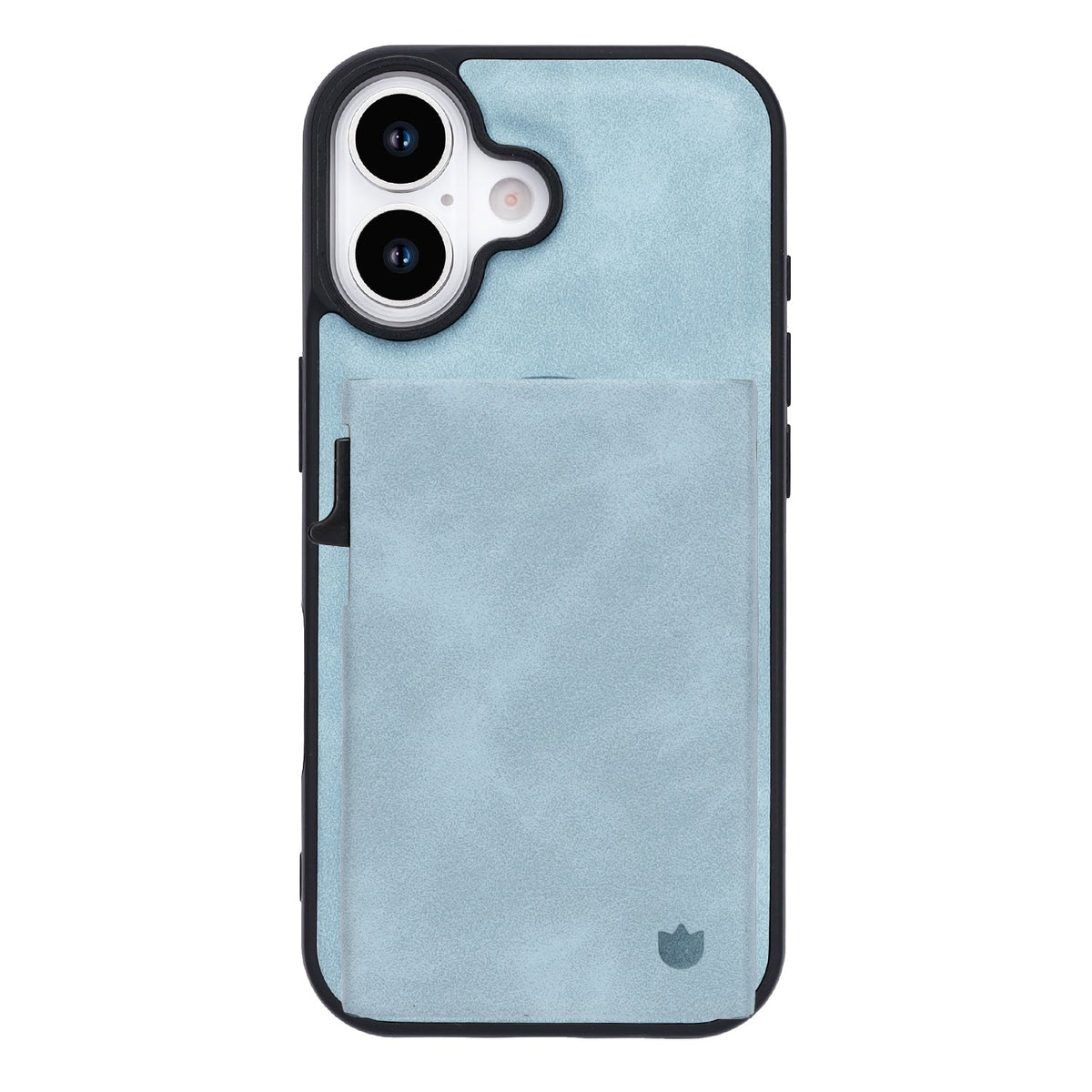 Apple iPhone 17 Case - Aqua Blue - MagSafe Back Cover with Pull-Out Card Holder