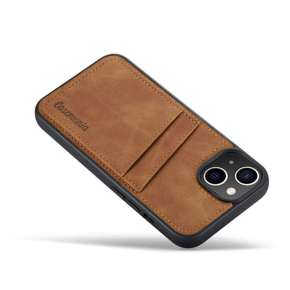 Apple iPhone 15 Plus Case - Sienna Brown - Back Cover with Card Holder