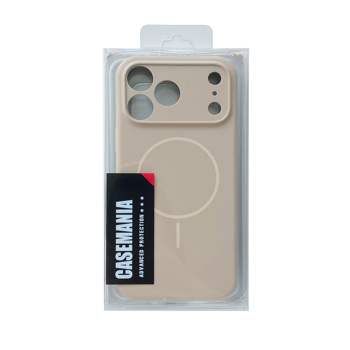Apple iPhone 17 Pro Max Hoesje - Zand Beige - Liquid Siliconen MagSafe Back Cover