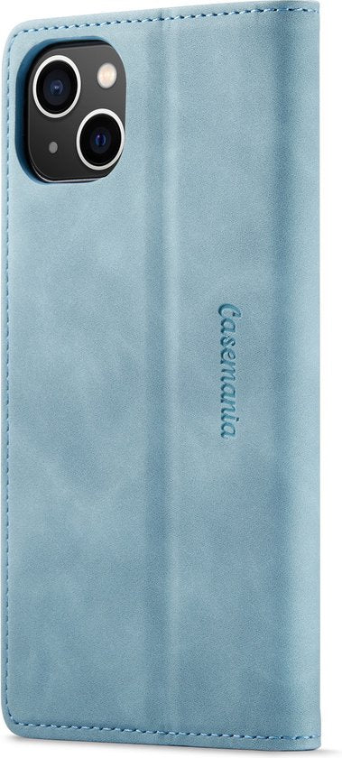 Apple iPhone 14 Case - Aqua Blue - Slim Wallet Case