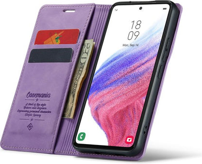 Samsung Galaxy A53 5G Hoesje - Bright Lila - Dunne Bookcase