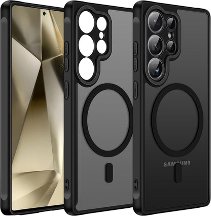 Samsung Galaxy S25 Ultra Hoesje - Zwart - Matte Armor MagSafe Back Cover
