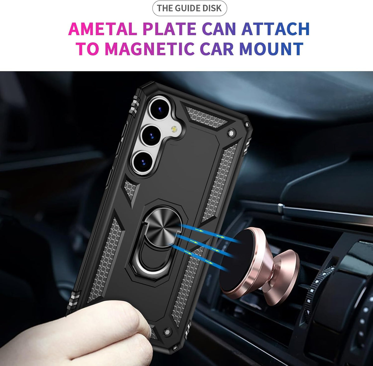 Samsung Galaxy S26 Plus Hoesje - Zwart - Armor Kickstand Back Cover