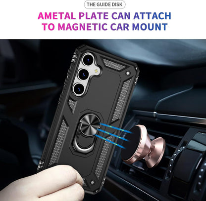 Samsung Galaxy S26 Plus Hoesje - Zwart - Armor Kickstand Back Cover
