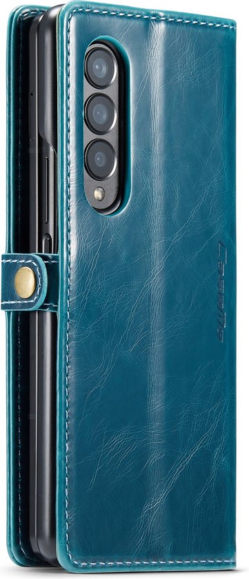 Samsung Galaxy Z Fold 4 Hoesje - Rustiek Emerald Green - Bookcase