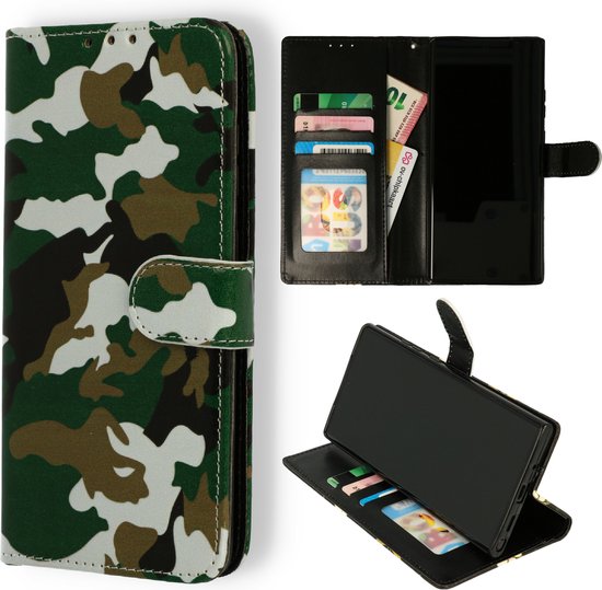 Étui pour Samsung Galaxy A03S - Camouflage - Étui portefeuille à motif