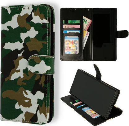 Étui pour Samsung Galaxy A03S - Camouflage - Étui portefeuille à motif