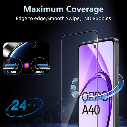 Oppo A60 / A40m / A40 Schutzfolie - Full Cover - 2 Stück
