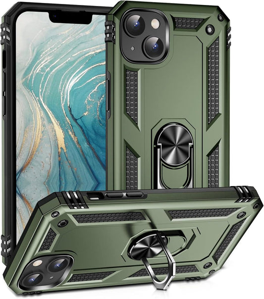 Coque Apple iPhone 15 Plus - Vert - Coque arrière Armor Béquille