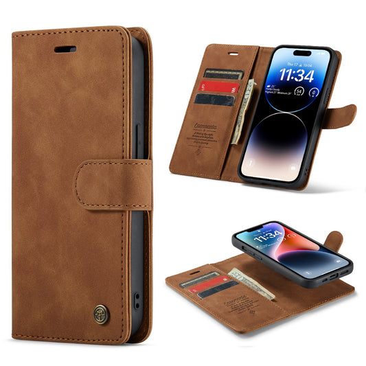 Apple iPhone 15 Plus Hoesje - Sienna Brown - 2 in 1 Bookcase