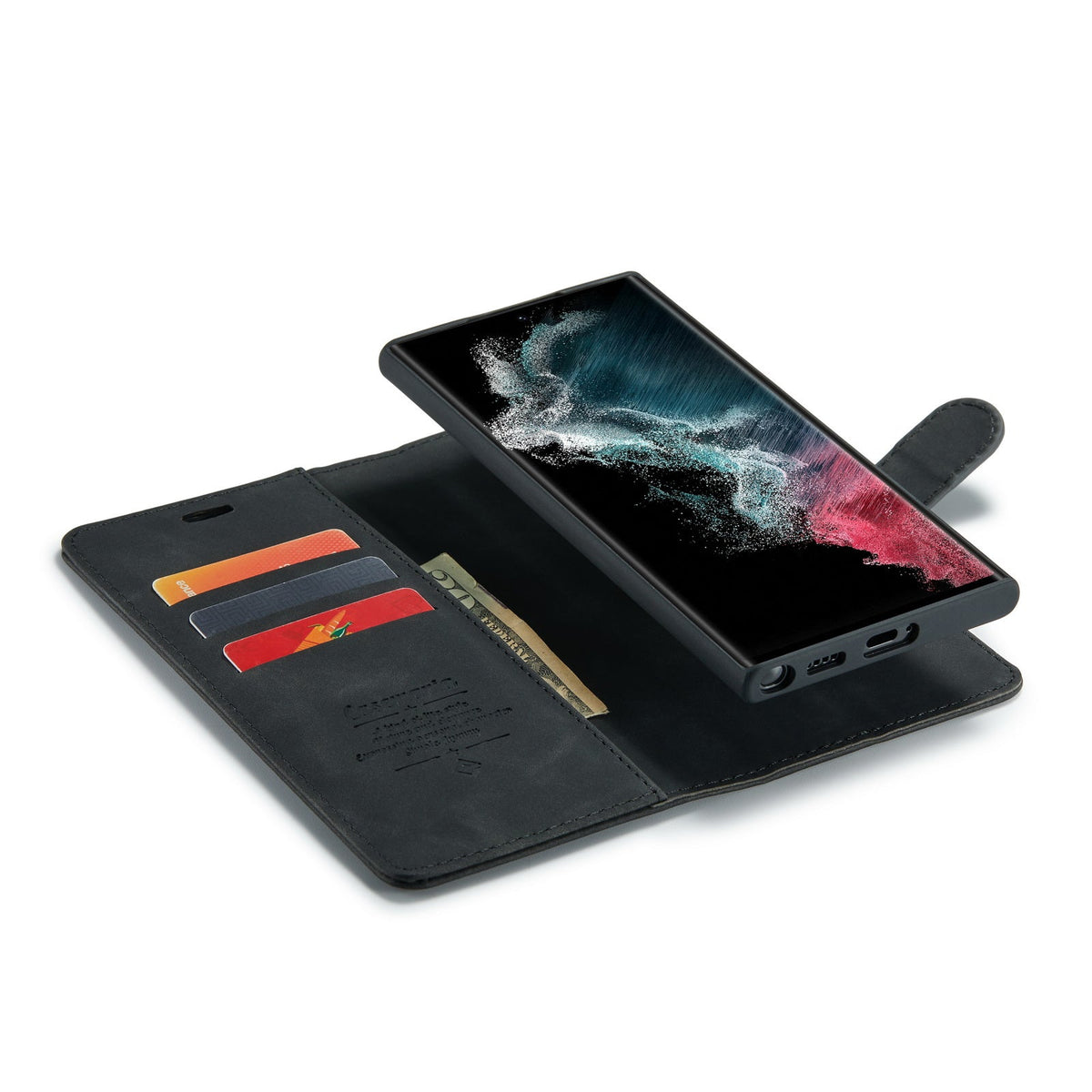 Samsung Galaxy S25 Ultra Case - Charcoal Gray - 2-in-1 Wallet Case
