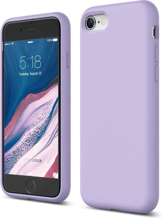 iPhone SE (2020) Hoesje - Paars - Siliconen Back Cover