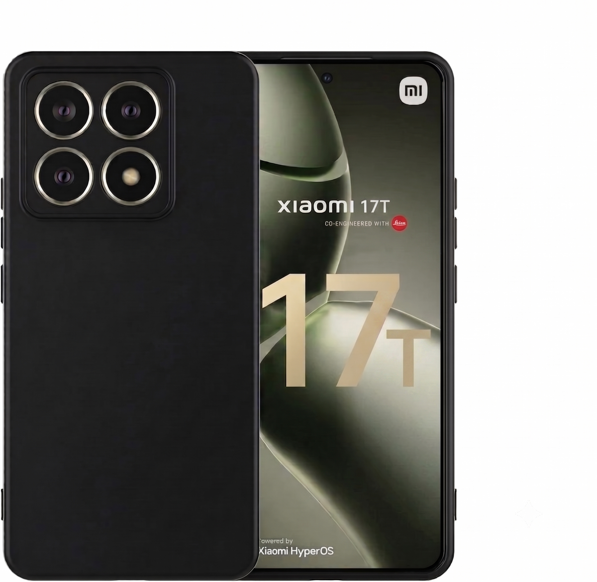 Xiaomi 17T Hoesje - Zwart - Siliconen Back Cover