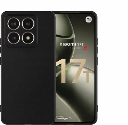 Xiaomi 17T Hoesje - Zwart - Siliconen Back Cover